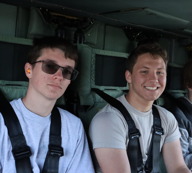 JROTC Students Take Helicopter Rides Around Farmington